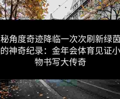 隐秘角度奇迹降临一次次刷新绿茵场上的神奇纪录：金年会体育见证小人物书写大传奇