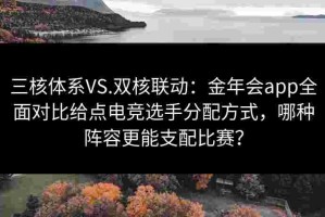 三核体系VS.双核联动：金年会app全面对比给点电竞选手分配方式，哪种阵容更能支配比赛？